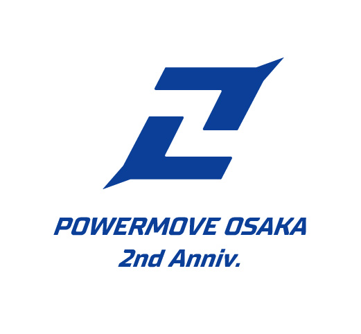 パワームーブ大阪２周年ロゴ Type 1